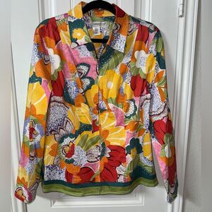 Colorful Floral Women's Jacket by Coldwater Creek